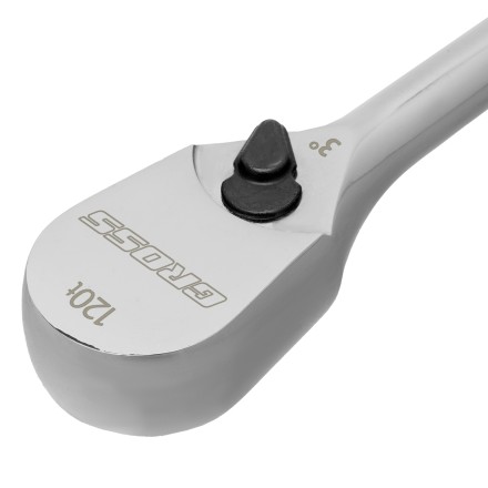 Ключ-трещотка 3/8&quot; Gross 14051, CrV, 120 зубьев, цельнометаллический, хром купить в Нефтеюганске