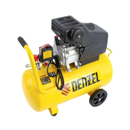 Компрессор воздушный, прямой привод DC1500/50, 1.5 кВт, 50 литров, 220 л/мин Denzel 58161 купить в Нефтеюганске