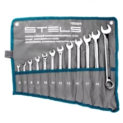 Набор ключей комбинированных 12 шт 6-22 мм, антислип Stels 15284