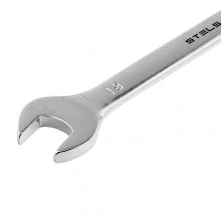 Ключ комбинированный 18 мм CrV матовый хром Stels 15223 купить в Нефтеюганске