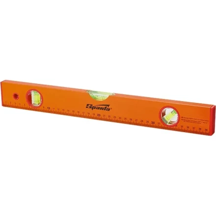 Уровень алюминиевый 2000 мм 3 глазка желтый линейка  SPARTA 330415 купить в Нефтеюганске