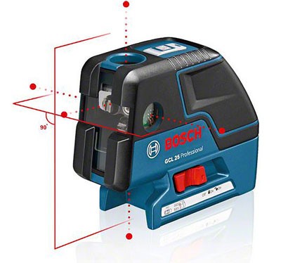 Нивелир лазерный BOSCH GCL 25 Prof +BS 150 проекция купить в Нефтеюганске