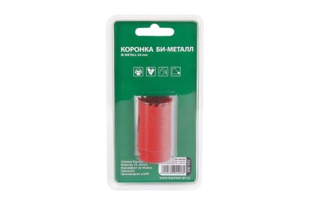 Коронка биметаллическая HAMMER Ф29х38мм 5/8&quot; BiMETALL (224-005) купить в Нефтеюганске