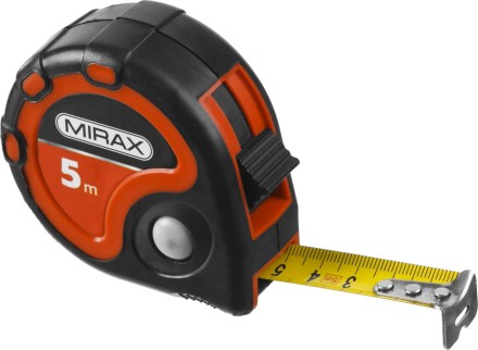 Рулетка MIRAX, 3 стопора, двухкомпонентный пластиковый корпус, 5мх25мм 34013-05-25 купить в Нефтеюганске