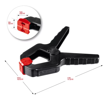 ЗУБР МЗ-100, 100 х 75 мм, пружинный зажим (32247-10) купить в Нефтеюганске
