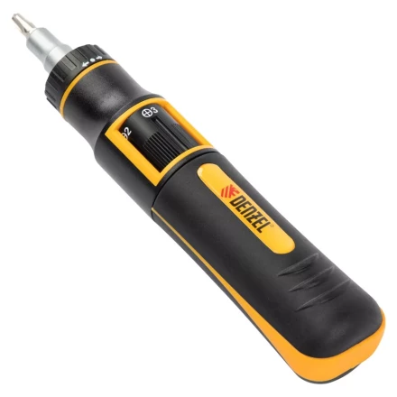 Отвертка реверсивная с револьверным механизмом Denzel 7711601, 11 шт, сталь S2 купить в Нефтеюганске