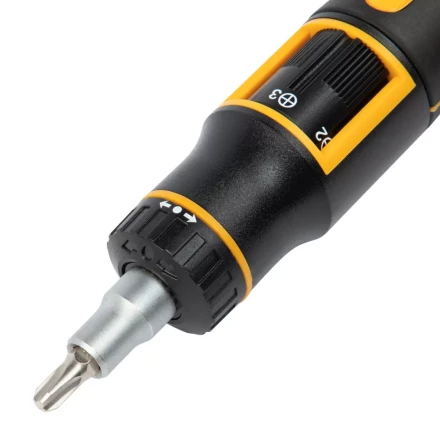 Отвертка реверсивная с револьверным механизмом Denzel 7711601, 11 шт, сталь S2 купить в Нефтеюганске