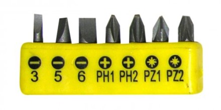 Отвертка со вставками 1/4&quot;,  8 предметов 1/48 19853 купить в Нефтеюганске