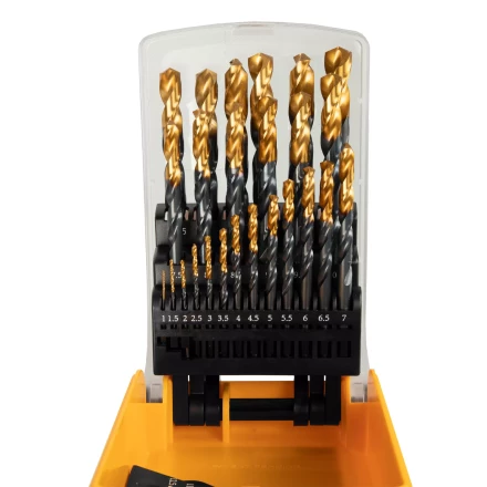 Набор сверл по металлу, 1-13 мм, HSS-Tin, Golden Tip, 25 шт Denzel 72323 купить в Нефтеюганске