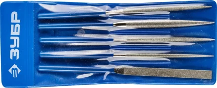 Набор ЗУБР &quot;ЭКСПЕРТ&quot; Надфили с алмазным напылением в пакете PVC, P 140, 160х80мм, 5 предметов 33386-160-H5 купить в Нефтеюганске