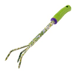 Рыхлитель 3 - зубый Palisad, 60 х 415 мм, стальной, пластиковая рукоятка, Flower Green, 620385