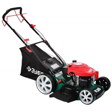 Газонокосилка ЗУБР бензиновая, самоход, 10 ступ. (25-75мм), 65л травосборник, мульчирование, 173см3, 510мм, 4.3кВт ЗГКБ-510СТ купить в Нефтеюганске