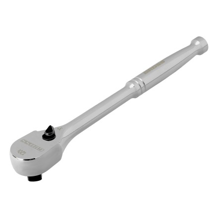 Ключ-трещотка 1/2&quot; Gross 14052, CrV, 120 зубьев, цельнометаллический, хром купить в Нефтеюганске