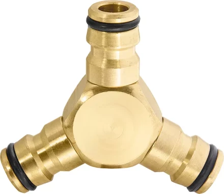 Тройник для разветвления или соединения штуцерный латунный PALISAD 66568 купить в Нефтеюганске