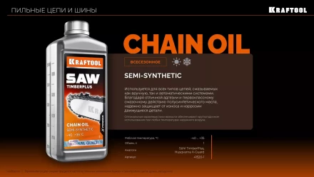 TimberPlus цепное полусинтетическое масло для бензо и электропил 41520-1 купить в Нефтеюганске