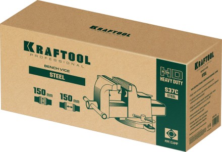 Тиски KRAFTOOL STEEL стальные 32701-150 купить в Нефтеюганске
