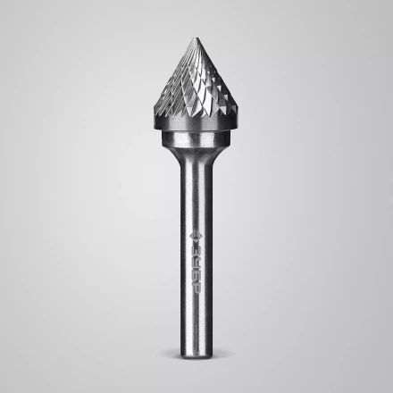 Зубр Твердосплавная борфреза J - зенкер с вершиной 60°, 16 х 14 мм (28808-16-14) купить в Нефтеюганске