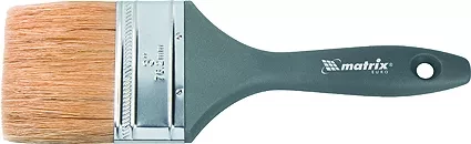 Кисть плоская Евро 3/4 натуральная щетина пластмассовая ручка MATRIX 83060 купить в Нефтеюганске