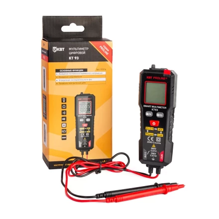 Мультиметр цифровой КВТ SMART KT 93 с True RMS (91916) купить в Нефтеюганске
