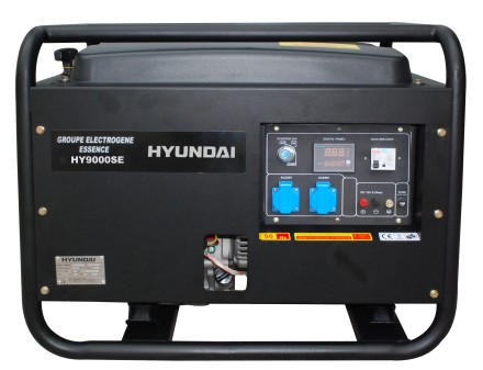 Бензогенератор Hyundai HY 9000SE-3 + колеса купить в Нефтеюганске