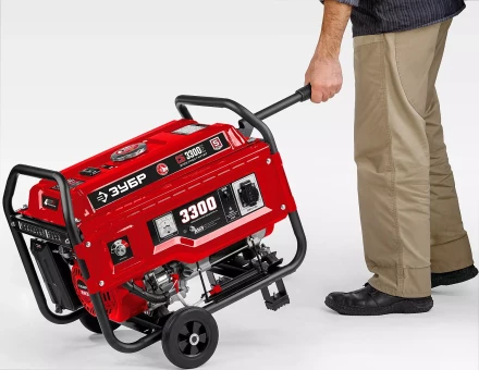 ЗУБР № 1 для генераторов мощностью до 3500 Вт, набор колес + рукоятка (НКР-1) купить в Нефтеюганске