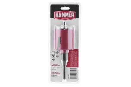 Коронка алмазная HAMMER Ф 68мм (242-503) купить в Нефтеюганске