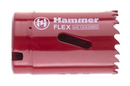Коронка биметаллическая HAMMER Ф32х38мм 5/8&quot; BiMETALL (224-006) купить в Нефтеюганске