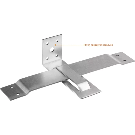 ЗУБР СОС-2.0, 40 x 210 (150) x 2 мм, пластина, скользящая опора для стропил (310166-150) купить в Нефтеюганске