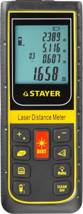 Дальномер PRO-Control лазерный, дальность 100м, точность 2мм, STAYER Professional 34959 34959 купить в Нефтеюганске