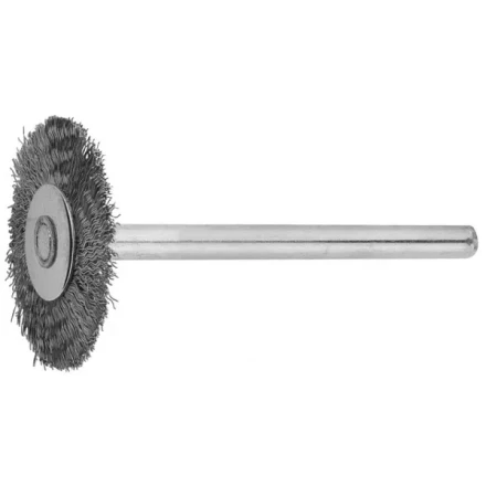Щетка ЗУБР радиальная, нержавеющая сталь, на шпильке, d 20x 3,2мм, L 42мм, 1шт 35931 купить в Нефтеюганске