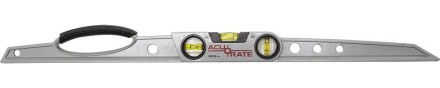 Уровень ЗУБР &quot;ACURATE 2&quot; литой алюминиевый, фрезерованный, эргономичная рукоятка, 3 ампулы, 80 см 34592-080 купить в Нефтеюганске