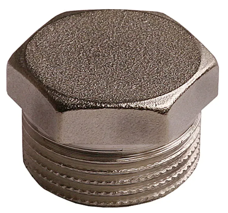 Заглушка GENERAL FITTINGS никелированная латунь, 6-ти гранная головка, наружная резьба, 1" 51097-S-1 купить в Нефтеюганске