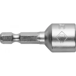 Биты ЗУБР "МАСТЕР" с торцовой головкой, магнитные, Cr-V, тип хвостовика E 1/4", 13х45мм, 2шт 26392-13-02