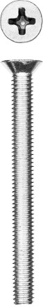 Винт DIN 965, M4 x 40 мм, 10 шт, кл. пр. 4.8, оцинкованный, ЗУБР 303116-04-040 купить в Нефтеюганске