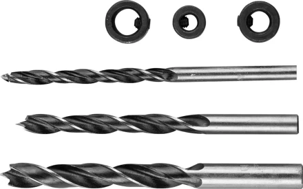 Набор сверл по дереву с ограничителями, 3шт(d=6-10мм), STAYER 30144-H6 30144-H6 купить в Нефтеюганске