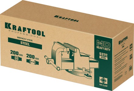 Тиски KRAFTOOL STEEL стальные 32701-200 купить в Нефтеюганске