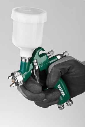 Краскопульт пневматический KRAFTOOL AirKraft Mini, HVLP, c верхним бачком, 1,0мм 06565-1.0 купить в Нефтеюганске