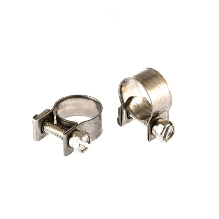 Хомуты металлические MINI 12-14 мм ширина 9 мм винтовой W4 2 шт Сибртех 475043 купить в Нефтеюганске