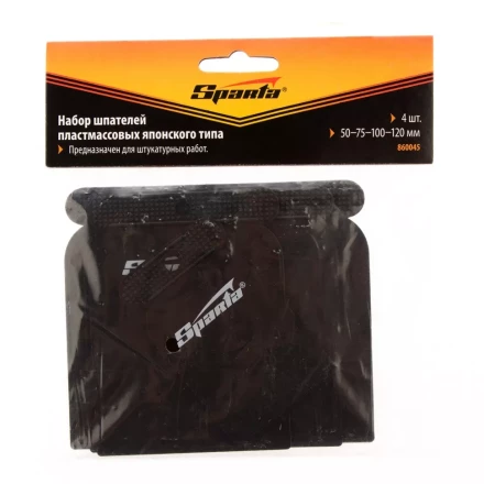 Набор шпателей японских пластмассовых 50-75-100-120 мм 4 шт  SPARTA 860045 купить в Нефтеюганске