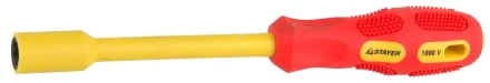 Отвертка STAYER &quot;INSULATED&quot; MAX-GRIP диэлектрич, Cr-V, HEX 10x125мм 25829-10-125 G купить в Нефтеюганске