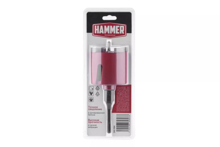 Коронка алмазная HAMMER Ф82мм (242-504) купить в Нефтеюганске