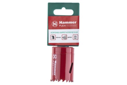 Коронка биметаллическая HAMMER Ф35х38мм 5/8&quot; BiMETALL (224-007) купить в Нефтеюганске
