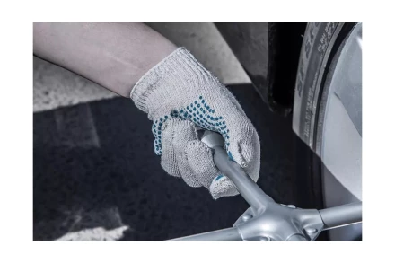 Перчатки ХБ 5 нитей с ПВХ HAMMER 230-031 купить в Нефтеюганске