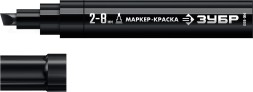 ЗУБР МК-800 черный, 2-8 мм клиновидный маркер-краска (06327-2)