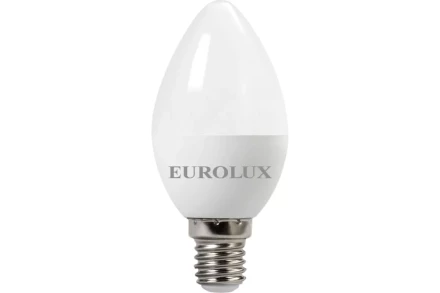 Лампа светодиодная EUROLUX LL-E-C37-7W-230-4K-E14 76/2/8 купить в Нефтеюганске