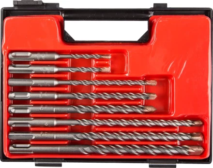 Набор ЗУБР: Буры по бетону, &quot;SDS-Plus&quot;, 5х110, 6х110, 6х160, 8х160, 8х210, 10х160, 10х210, 12х210мм, 8шт 29314-H8 купить в Нефтеюганске