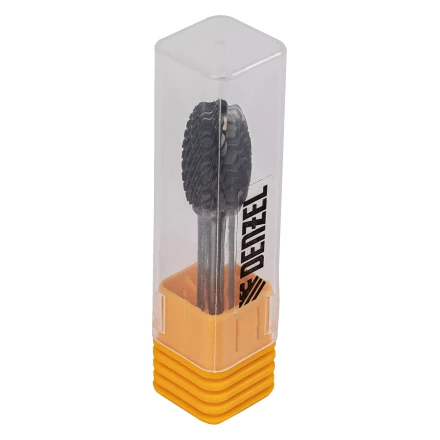 Борфреза по металлу твердосплавная, овальная, тип-E, 12 мм Denzel 72038 купить в Нефтеюганске