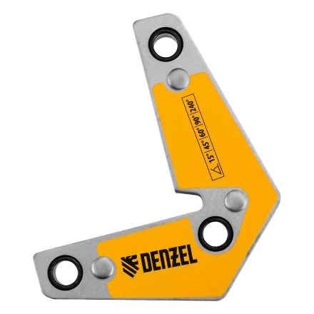 Фиксатор магнитный для сварочных работ усилие 25 LB, 30х45х60х75х90х135 град. Denzel 97566 купить в Нефтеюганске