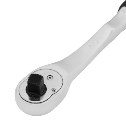 Ключ-трещотка 3/8&quot; Gross 14054, CrV, 90 зубьев, усиленный, хром купить в Нефтеюганске