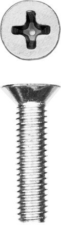 Винт DIN 965, M5 x 20 мм, 10 шт, кл. пр. 4.8, оцинкованный, ЗУБР 303116-05-020 купить в Нефтеюганске